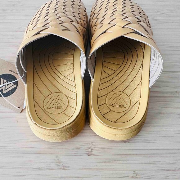 Malibu Sandals, Colony mule, Vegan Leather, tan color, US 7, EU 36 (fits small) - Picture 3 of 4